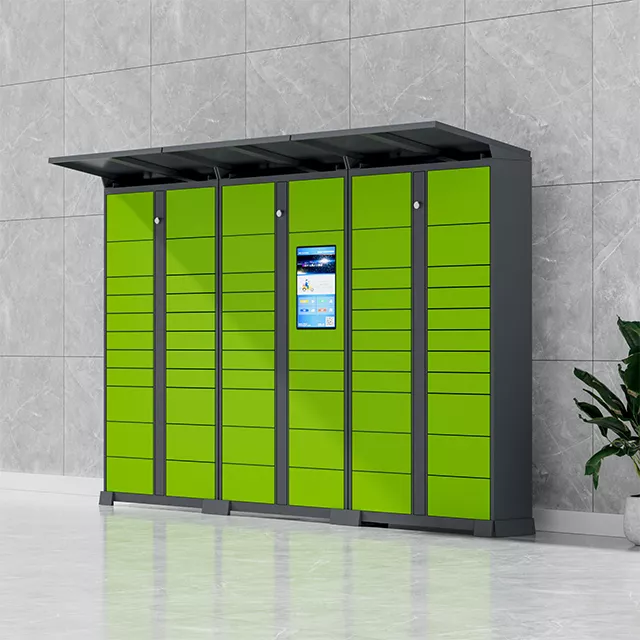 Green smart lockers for contactless food delivery